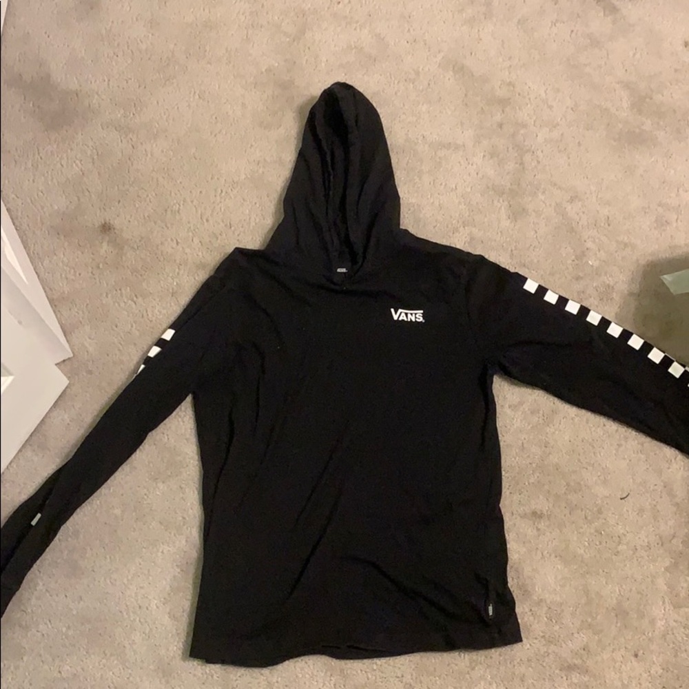 Boys XL Vans Long Sleeve Hooded T-Shirt